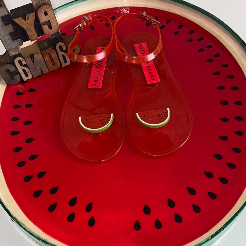 KATY PERRY COLLECTIONS Watermelon🍉 Jelly Sandals - Picture 6 of 12
